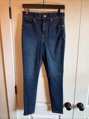 Express Dark Blue High-Rise Strechy Skinny Jeans